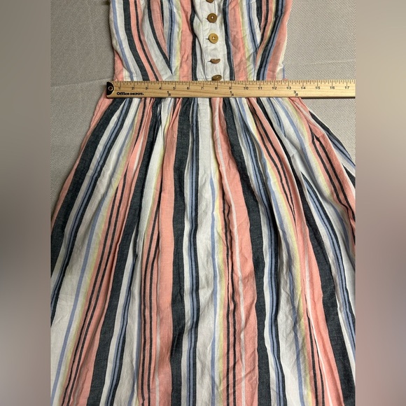 Free People Lilah Pleated Tube Dress in Multi Stripe. Size XS Free People - Picture 6 of 11